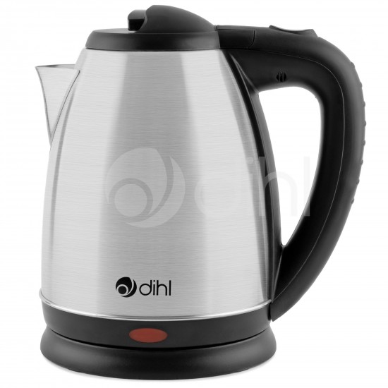 Dihl 2000W Brushed Stainless Steel Kettle 1.8L 1800ml Cordless Jug Electric 360°
