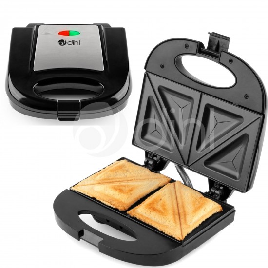 Dihl - Double Sandwich Toastie Maker Grill Toaster Cool Touch