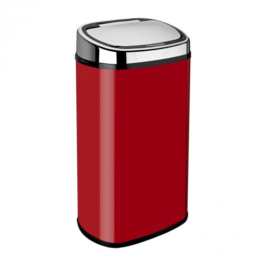 58L Red Auto Sensor Kitchen Waste Dust Bin Automatic Motor