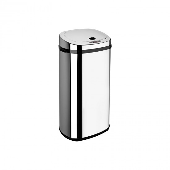 Rect 42L Stainless Steel Auto Sensor Kitchen Waste Dust Bin Automatic Motor CHROME