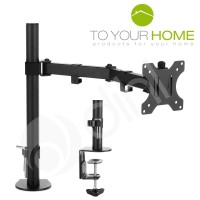 Dihl Single Arm Desk Mount LCD LED Computer Screen Monitor Bracket Sta...