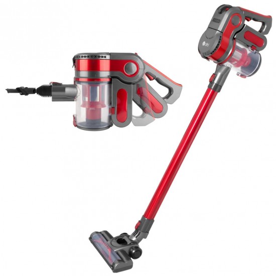 Dihl 120W 22.2V Red Handheld Cordless Vacuum Cleaner HEPA Bagless Lightweight Vac 1L Stick Rechargeable Lithium-Ion Battery