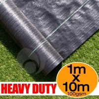 1m X 10m Ground Cover Fabric Landscape Garden Weed Control Membrane He...