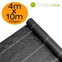 4m X 10m Ground Cover Fabric Landscape Garden Weed Control Membrane He...