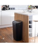 Dihl - UK MADE - 50L Black Bin with Black Sensor Bin Lid Kitchen Waste Dust Bin Automatic Motor