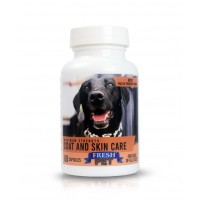  Fresh Pet Maximum Strength Dog Supplements Coat and Skin Care 60 Caps...