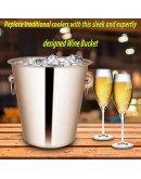Bartender Party Style Stainless Steel Champagne Bowl Wine Beer Ice Cooler Bucket Size- 14Cm 