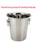 Bartender Party Style Stainless Steel Champagne Bowl Wine Beer Ice Cooler Bucket Size- 14Cm 