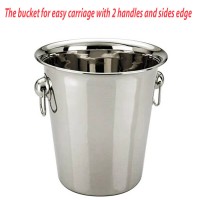Bartender Party Style Stainless Steel Champagne Bowl Wine Beer Ice Coo...
