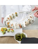 Stainless Steel Round Serving Table Tray Platter Dish Food Fruit Puja Thaali - Size: 55cm