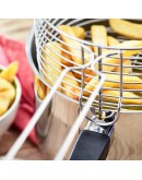 Stainless Steel INDUCTION Deep Chip Pan Fryer ROBUST Stainless Steel Basket 20cm