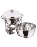 Round 8.5 Litre Chafing Dish with Solid Steel Lid/BUFFET DISH/PARTY FOOD WARMER