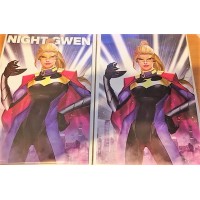 Marvel Night-Gwen #1 KRS/Black Flag Variant Ltd set of 2 Cover by InHy...