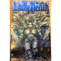 Coffin Lady Death Treacherous infamy #1 Premium Blue Foil Signed Pulid...