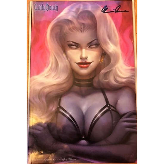 Coffin Lady Death Cataclysmic majesty #1 Kickstarter naughty Sun signed Pulido with Cert.