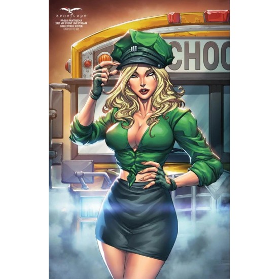 Zenescope Red agent Beast of Belgium #1 Patelina VIP Livestream Ltd 350 NOTE GRADE!